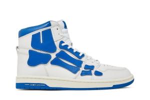 Кроссовки Amiri Skel Top High White Blue, синий