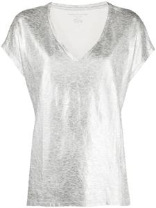 Футболка с эффектом металлик Majestic Filatures, серый