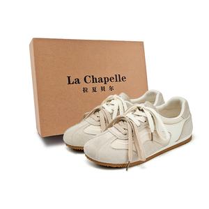 La Chapelle Нескользящие, износостойкие, устойчивые к отскоку низкие повседневные туфли, женские, серо-бежевые