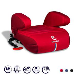 Renolux детское автокресло для детей от 3 до 12 лет, ростовая подушка, универсальный IS, романтичный красный [два способа установки: ISOFIX или штатный ремень] Cybex