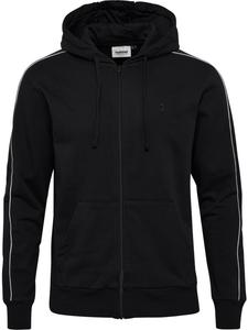 Hummel Худи “Pulse Piping Zip Hoodie” черного цвета