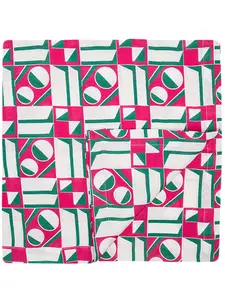 Скатерть с геометричным принтом La Doublej, розовый