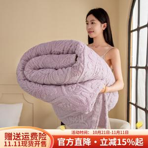 Boyang Теплый велюровый плед 150х200 см, цвет Purple