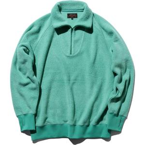 Plus High neck Fleece Sweater Beams, зеленый