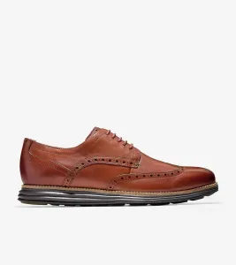 Мужские оригинальные оксфордские туфли Grand Shortwing в цвете Woodbury/java Cole Haan