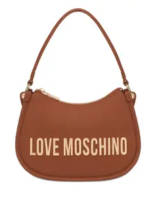 Сумка с ручками и ремнем Love Moschino, коричневый
