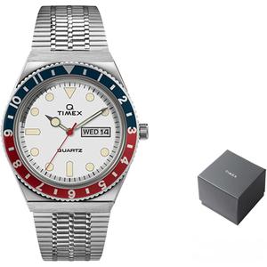 TIMEX Часы Q Reissue TW2U61200ZV, White Dial