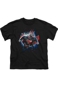 Футболка с коротким рукавом Superman Stardust для детей Gildan, черный