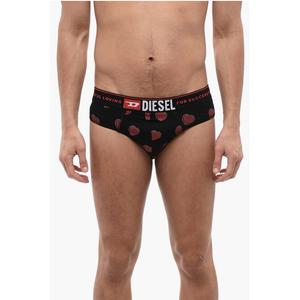 Комплект из 3 трусов из эластичного хлопка с резинкой с логотипом Diesel, Multicolor