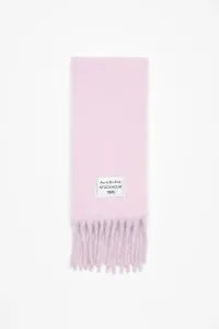 Этикетка с логотипом шарфа с бахромой Acne Studios, Pink/lilac