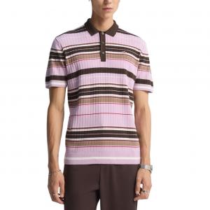 Поло Clover Series мужское Adidas Originals, светло-фиолетовый/темно-коричневый