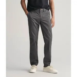 Брюки чинос Gant Twill Slim Fit, серый