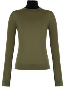 Lisa Yang кашемировый джемпер Marina с воротником-стойкой, зеленый