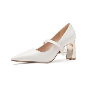 Туфли на высоком каблуке 7 см Varib, White