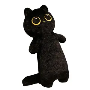 Плюшевая кукла милый котенок мультяшный 65см/130см высота Abay, черный