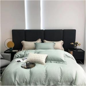 UOIO Набор постельного белья из эвкалиптового жаккарда с пододеяльником, простыней и наволочкой