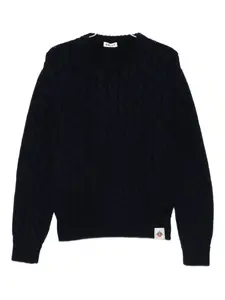 Свитер косой вязки Bally, синий