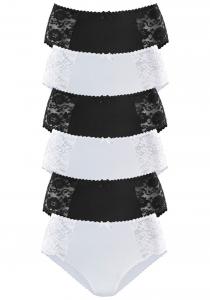 Трусы PETITE FLEUR Panty, черный/белый