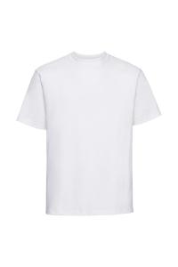 Классическая футболка с короткими рукавами европейского тяжелого веса кольцевого прядения Russell, белый