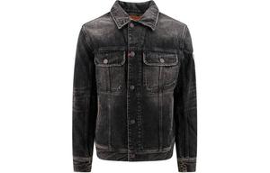 DIESEL Куртка джинсовая с логотипом, Gray