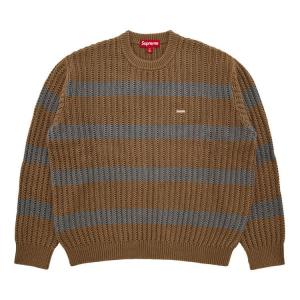 Свитер Supreme Loose Gauge Stripe Small Box Sweater, Khaki