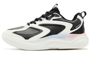 QIAODAN Кроссовки для бега Q-COZY SOFT с низким верхом, противоскользящие, износостойкие, женские, черно-белые