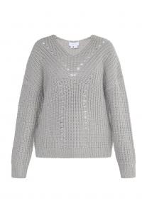 Тонкий вязаный свитер usha WHITE LABEL Sweater Teylon, серый