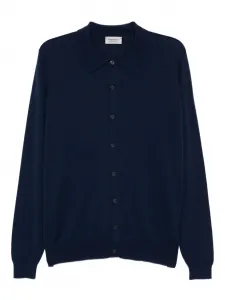 Вязаный кардиган John Smedley, синий