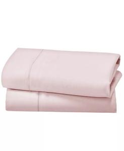 Набор наволочек — плотность нити 400, 100% хлопковый сатин, набор из 2 наволочек, дышащие, охлаждающие, мягкие для качественного сна от California Design Den, розовый