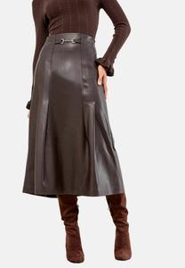 Юбка Lipsy REGULAR FIT, Berry Red Faux Leather/Red