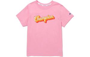 Champion Футболка с рукавом дроп-шоулдер SS24 женская розовая