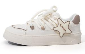 Женские скейтерские кроссовки Low Top Beige/Brown Feiyue