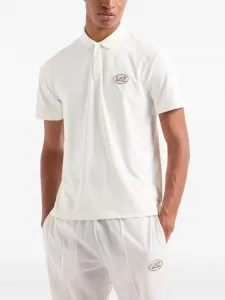Рубашка поло с логотипом Ea7 Emporio Armani, белый