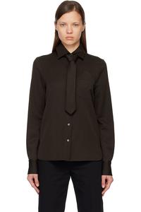 Галстук-Рубашка Acne Studios, коричневый