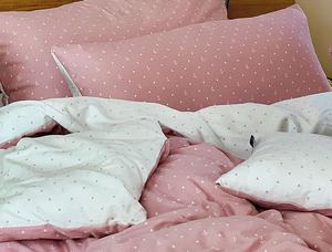 Сатиновый комплект постельного белья Irisette Mako Jessica 8256 розовый 155 х 220 см + 1 х наволочка 80 х 80 см