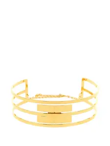 Жесткое ожерелье с логотипом Elisabetta Franchi, золотистый