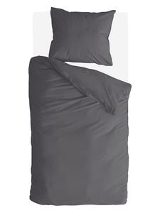 Комплект постельного белья Go Velvet антрацитового цвета Byrklund, 135x200 см