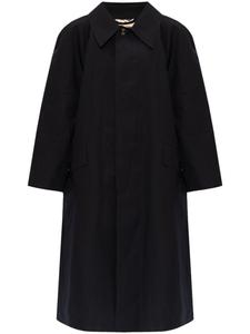 Однобортное хлопковое пальто Marni, черный