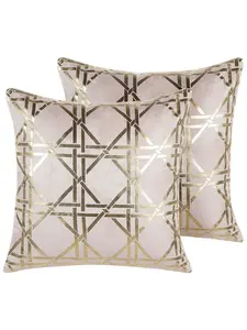 Декоративная подушка Beliani 2er Set Deko CASSIA, цвет rosa/gold