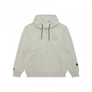 Толстовка с молнией Aape, серо-белый