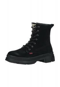 Кожаные ботильоны KicKers, черный