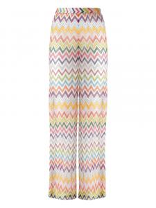 Брюки с узором зигзаг Missoni, белый