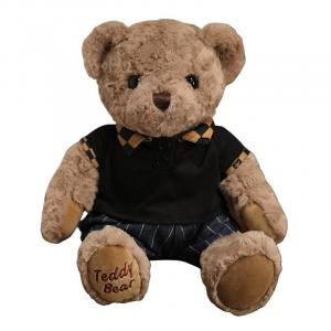 Толстовка с плюшевым мишкой Bear Teddy, высота 30 см Fat Fat Dragon, коричневый/черный