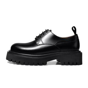 THOM WILLS Блестящие дерби туфли повседневные одиночные туфли 4,8 см женские black