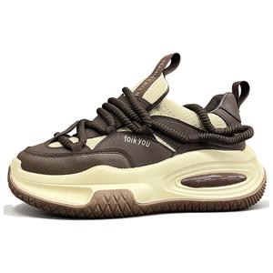 ZUOSAISI Мужские устойчивые к истиранию дышащие низкие массивные кроссовки Brown, цвет Brown