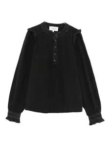 Блузка с оборками Mio Ba&Sh, черный