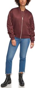 Куртка Levi's Fashion Bomber with Ruching on Sleeves, цвет Dark Chocolate