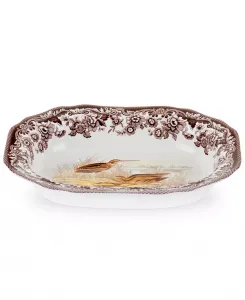Овощная тарелка с лесным бекасом Spode, brown