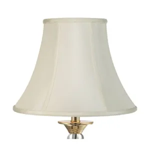 Абажур Imperial Shade Creme Medium Bell Lamp Shade 18 см (верх) x 36 см (низ) x 28 см (наклон) x 27 см (высота) (в форме паука). Сменный абажур с держателем и навершием Springcrest, белый