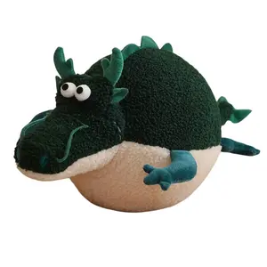 Плюшевая игрушка круглый дракон, высота 60см/80см, длина 60см Mise